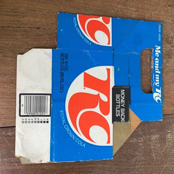 Vintage soda pop bottle carton Me and My RC Money Back Bottles case carrier - Picture 6 of 8